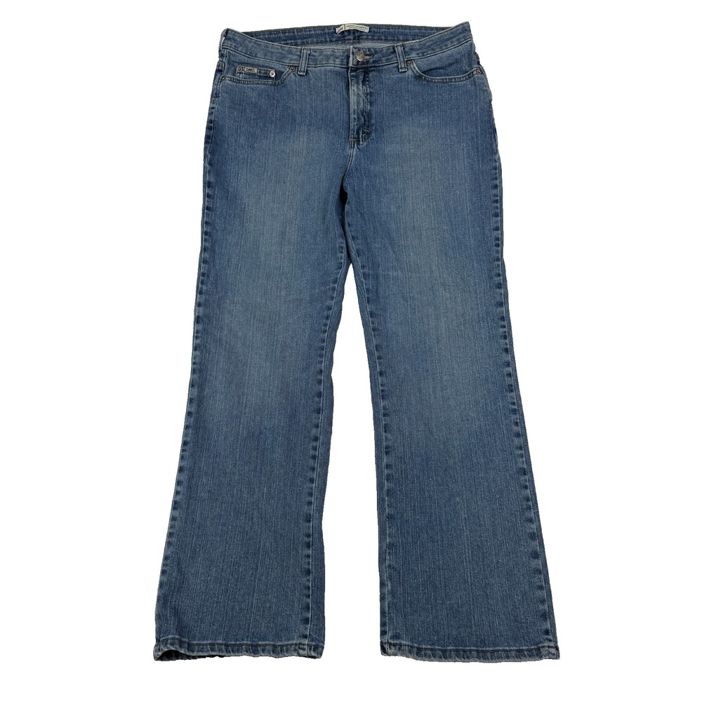 Lee‎ Relaxed Fit Womens Jeans Just Below The Waist 16M (36x30) Straight Stretch